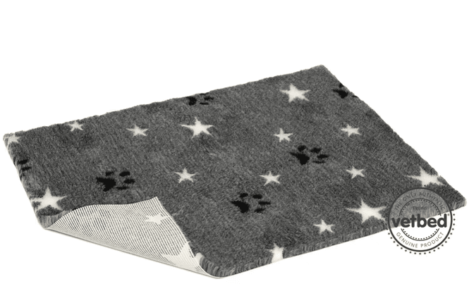 Hovedbilde VetBed Nonslip Grå Stars and Paws - 100x75cm